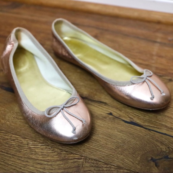 \J. Crew\• Rose Gold Bow Flats - Picture 3 of 11